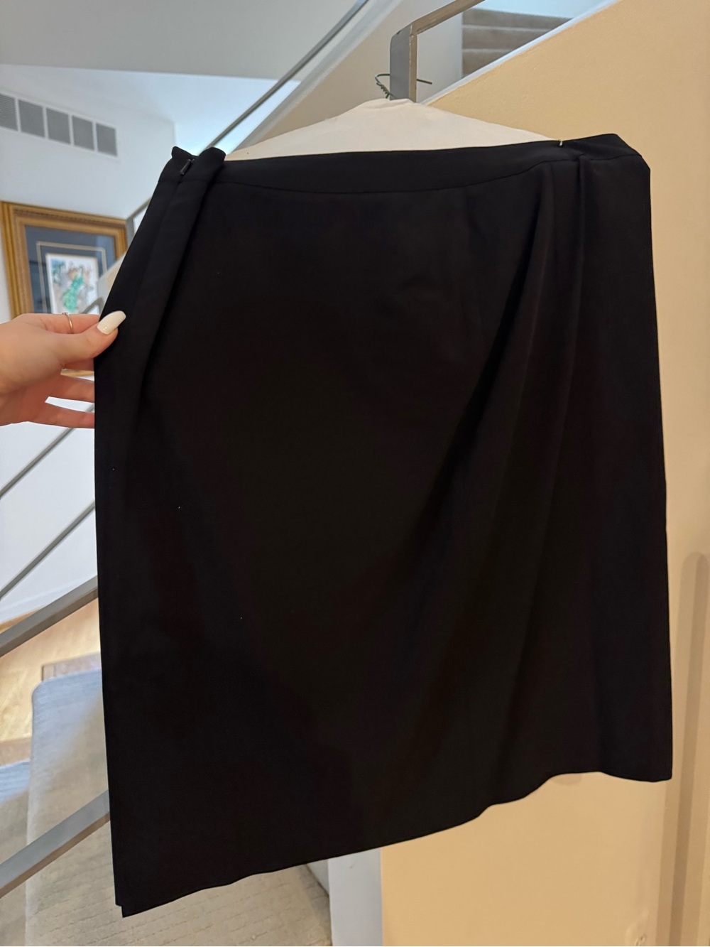 Calvin Klein Classic Black Knee-Length Pencil Skirt – Slim Fit Office Wear